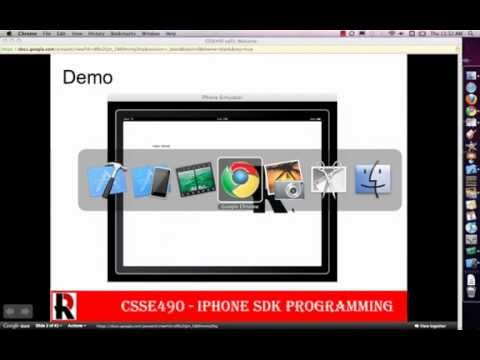 iOS Development Course Fall 2010 Lecture 01 - Welcome Demo