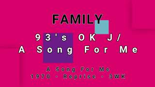 FAMILY-93's OK J/A Song For Me (vinyl)