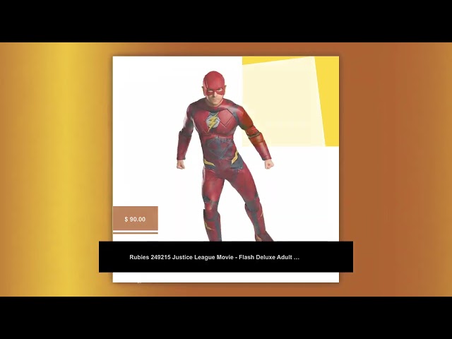 Vídeo relacionado con Rubies - Disfraz de Flash para hombre, Talla M adulto ( 820961-M)