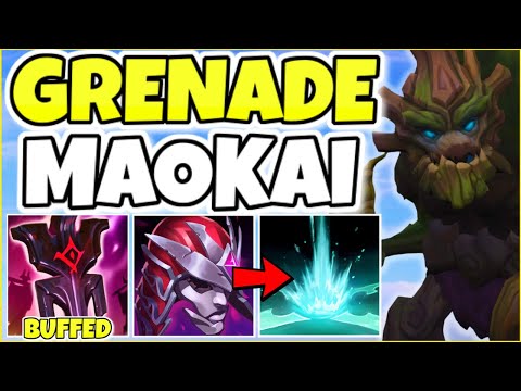 SAPLINGS ARE GRENADES THAT *EXECUTE* THE ENEMY WITH FULL AP MAOKAI SUPPORT - (League of Legends)