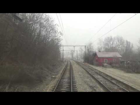 Pogled iz lokomotive na pruzi od Rakovice do Topcidera