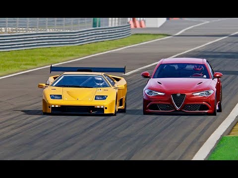 Alfa Romeo Giulia Quadrifoglio vs Lamborghini Diablo GTR
