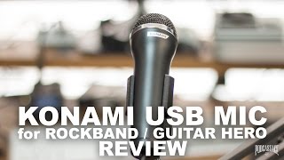 Video thumbnail for Konami/Logitech USB Mic for Rockband or Guitar Hero Review / Test by Podcastage