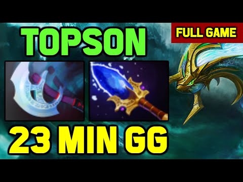 Topson MID Morphling vs Queen of Pain - RIGHT CLICK Build with MAX RANGE