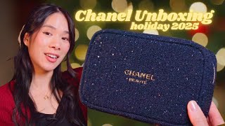 Chanel Holiday Beauty Unboxing ✨ Makeup Bag, Charms & Lip Set Review