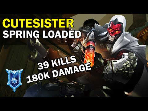 39 Kills 180K Damage СuteSister VII Paladins Competitive (Diamond) SPRING LOADED