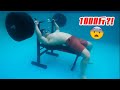 挑战卧推极限,水下推举1000斤!真的可以吗?