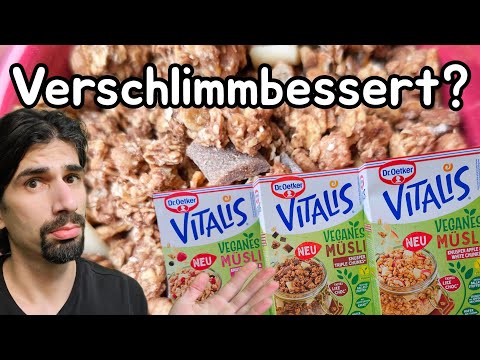 Better than the original? 🧐 The NEW Dr. Oetker Vitalis Crunchy Muesli (vegan) put to the test!