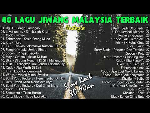 LAGU JIWANG 80AN DAN 90AN TERBAIK - LAGU SLOW ROCK MALAYSIA - KOLEKSI 40 LAGU2 JIWANG 80AN - 90AN