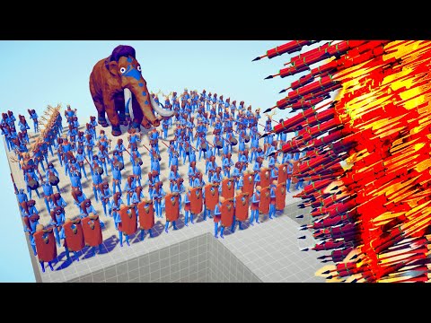 100x TRIBAL ARMY 🗿 VS 👹 EVERY GOD / Totally Accurate Battle Simulator ( TABS )