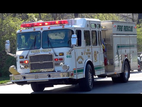Deptford Fire Department Canteen 9 & Green Fields Fire Company Engine 663 Responding