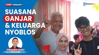 Momen Ganjar Pranowo Bersama Keluarga Nyoblos di TPS 11 Lempongsari