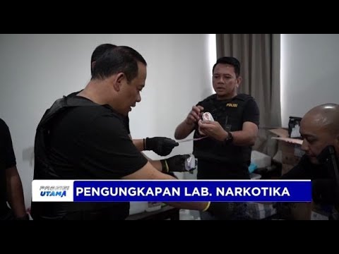 BARESKRIM POLRI UNGKAP LAB.  NARKOTIKA DI BANDUNG