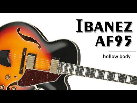 Обзор полуакустической гитары Ibanez AF95-BS