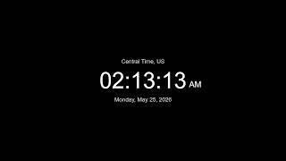 🔴 LIVE | Clock / Current time in Central, US / what time is it now