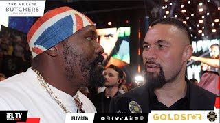 'SHUT THE F*** UP' -DEREK CHISORA & JOSEPH PARKER IN HEATED AWKWARD ARGUMENT AFTER ITAUMA KO'S WHYTE