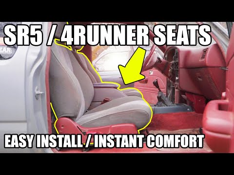 EASY Increase the Comfort of Your Toyota Pickup! SR5 / 4Runner seats install.