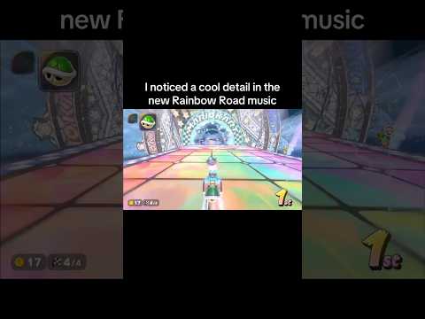 I noticed a cool detail in the new Rainbow Road music #mariokartworld #mariokart