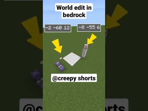creepyshorts - world edit in bedrock #shorts#minecraft #minecraftshorts #gaming#shortsfeed #commands#tiktok#viral