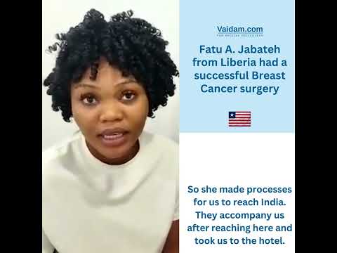 Breast Cancer Surgery in India | Happy Patient from Liberia