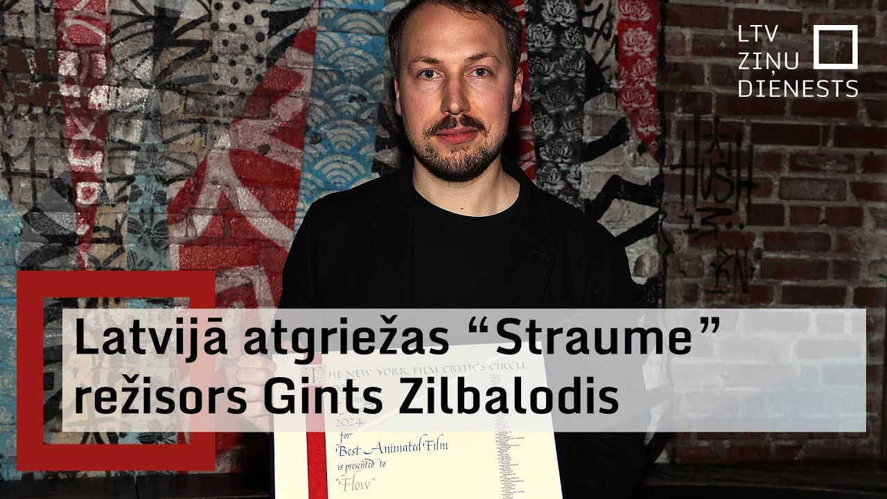 Filmas "Straume" režisors Gints Zilbalodis atgriežas Latvijā