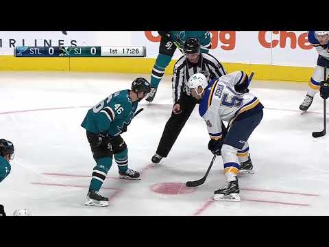Kurtis Gabriel VS Kyle Clifford Fight St.Louis Blues at San Jose Sharks