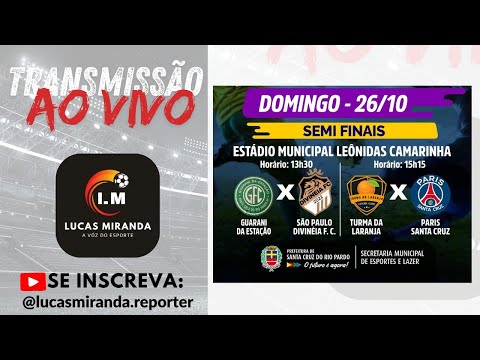 SEMI FINAIS - CAMPEONATO AMADOR ( SANTA CRUZ DO RIO PARDO ) - DOMINGO DE DECISÃO