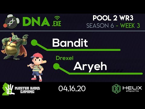 DNA.EXE S6:W3 - Bandit (King K. Rool) Vs. Drexel | Aryeh (Ness) - Pool 2 WR3