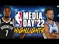 2022 NBA Media Day HIGHLIGHTS: Steph Curry, Kevin Durant, James Harden & MORE | CBS Sports HQ