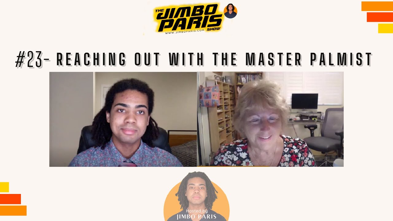 Jimbo Paris Show #23- Reaching out with the Master Palmist. (Myrna Lou Goldbaum)