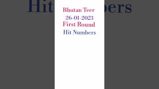 Bhutan teer counter/26/01/2023/bhutan hit number #shortviral  #shortsfeed #teertargettoday