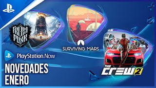 PlayStation Lo NUEVO de PS NOW en ENERO - The Crew 2, Surviving Mars, Frostpunk anuncio