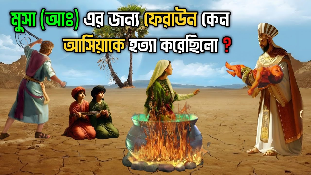মুসা (আঃ) এর জন্য ফেরাউন কেন আসিয়াকে হত্যা করেছিলো || আসিয়া আঃ এর জীবনী (পর্ব - ২) || Story Of Asiya