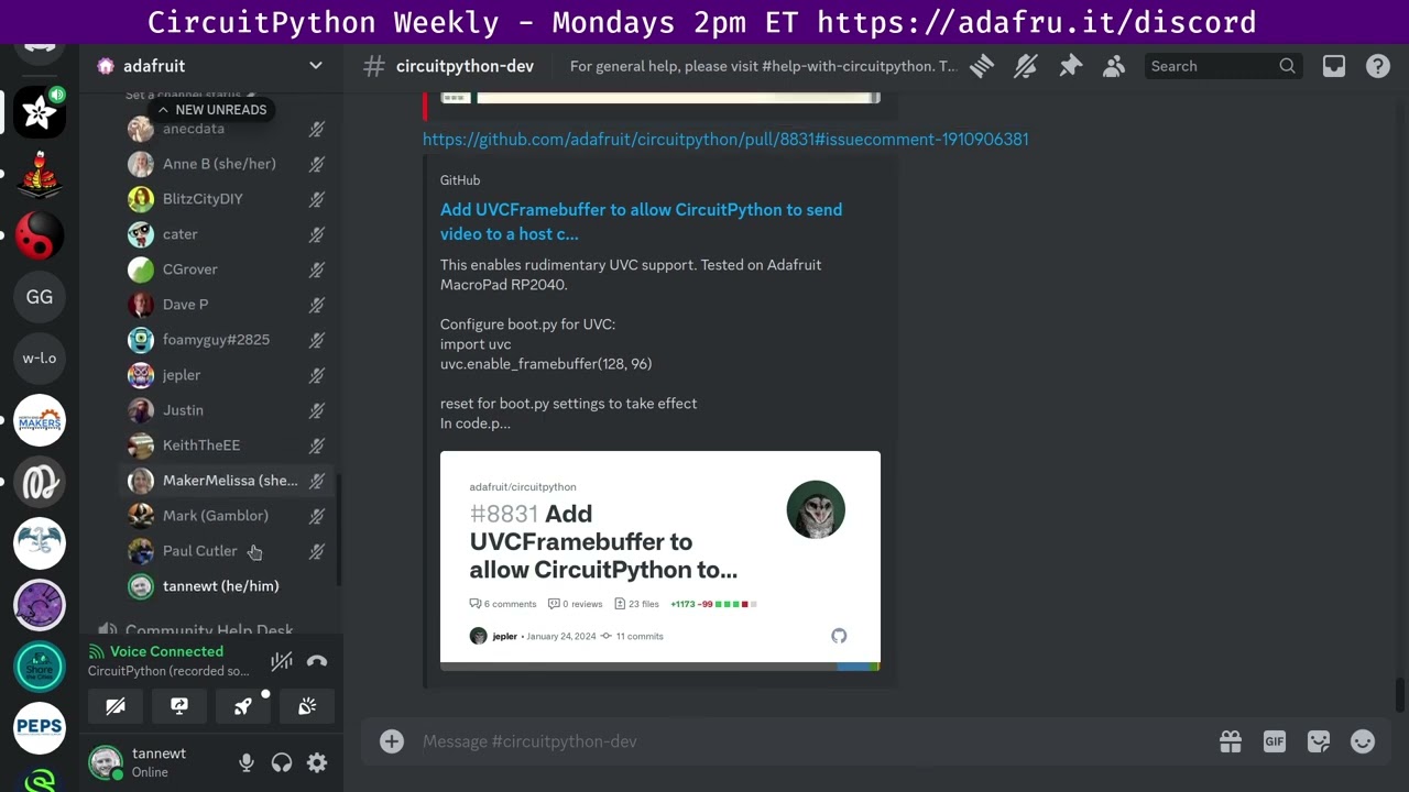 CircuitPython Weekly Meeting for January 29th, 2024 #circuitpython #adafruit