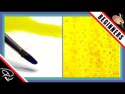Watercolor Splatter Technique (for backgrounds & texture)