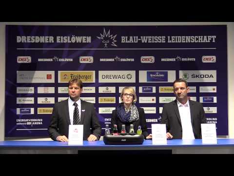 Dresdner Eislöwen: Pressekonferenz Heilbronner Falken | 26.09.2014