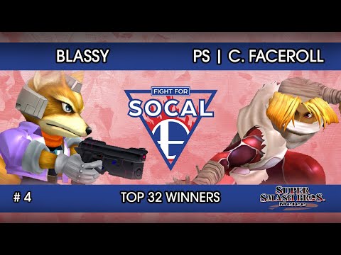 Fight For SoCal 4 - Blassy (Fox) VS PS | Captain Faceroll (Sheik) - SSBM - Top 32 Winners (Round 1)