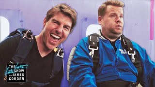 Tom Cruise Forces James Corden to Skydive - YouTube