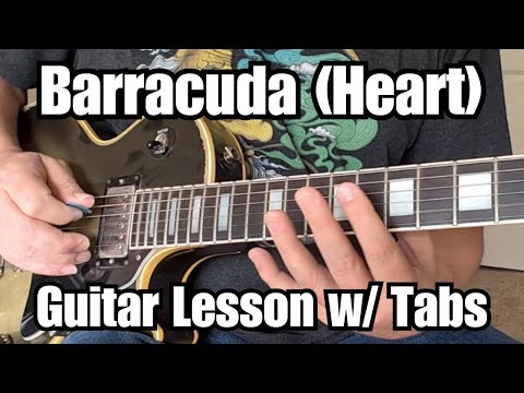 BARRACUDA Guitar Lesson HEART w/ Tabs and Solos