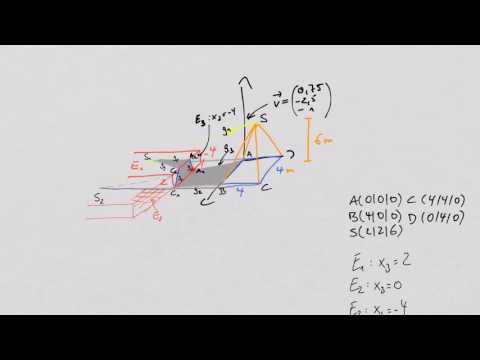Pyramidenschatten Vektorrechnung lvl Pharao Teil 1 Aufgabenstellung und grundlegende Überlegungen
