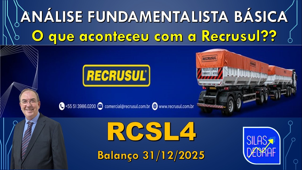 RCSL4 - RECRUSUL S/A. ANÁLISE FUNDAMENTALISTA BÁSICA. PROF. SILAS DEGRAF. BALANÇO 31/12/2025
