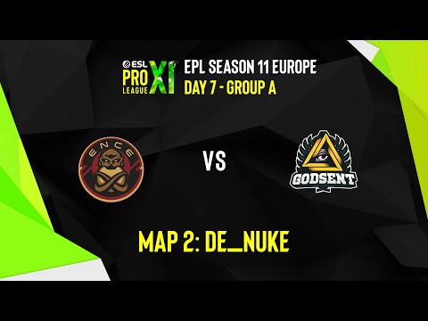 ENCE VS GODSENT | MAP 2 DE_NUKE | ESL PRO LEAGUE S11 EUROPE | GROUP A - DAY 7