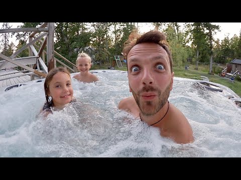A pool in the backyard VLOG