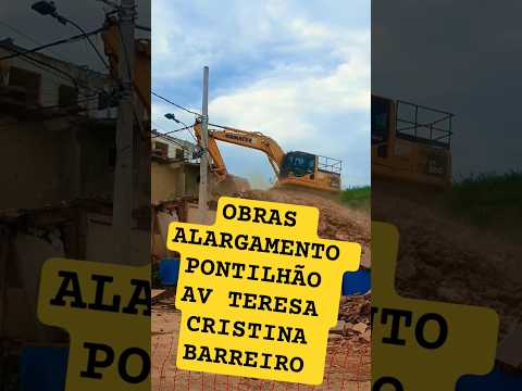 OBRAS ALARGAMENTO DO PONTILHÃO AV TERESA CRISTINA BARREIRO BH #minasgerais #obra #minas #noticias