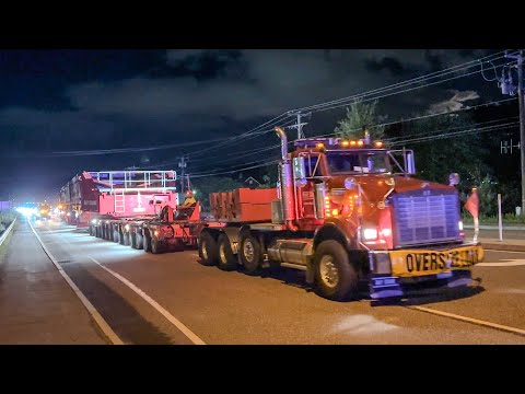 1,000,000 LB Transformer Superload Move Across Southern New Hampshire