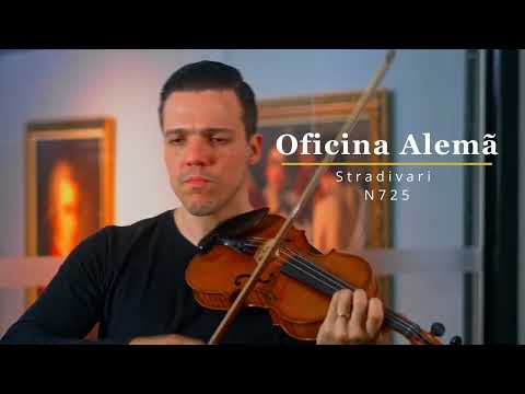 Vídeo de Violino Antigo Oficina Alemã n725