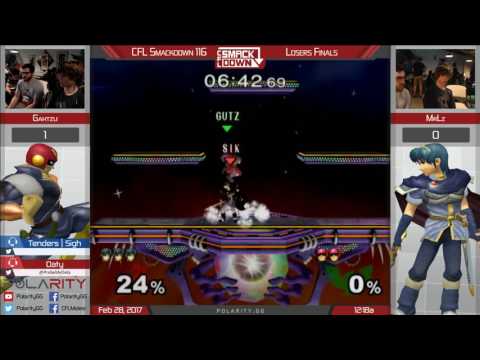 CFL Smackdown 116 Melee - MrLz (Marth, Fox) vs Gahtzu (Falcon) - Losers Finals