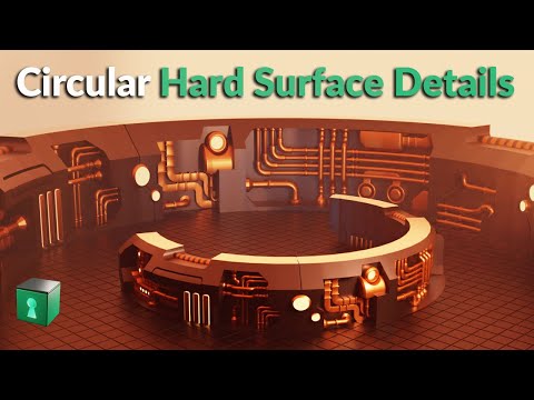 Blender Secrets - Modeling Circular Hard Surface Details (Updated)
