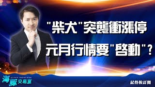 柴犬"突襲衝漲停  元月行情要"啟動"?｜海豚交易室 ｜范振鴻 (圖)
