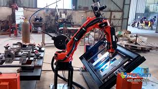 8 Axis welding robot working station for car frame fast and good quality chinese robot